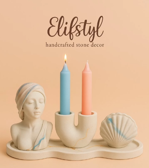 El Yapımı Üçlü Dekoratif Set