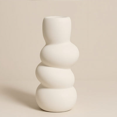 El Yapımı Boğumlu Dekoratif Vazo 6x9 Cm