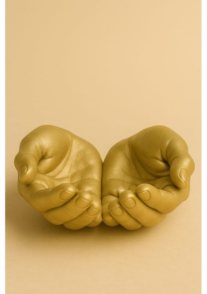 Dekoratif El Figürlü Tabak – 15 x 15 cm | El Yapımı