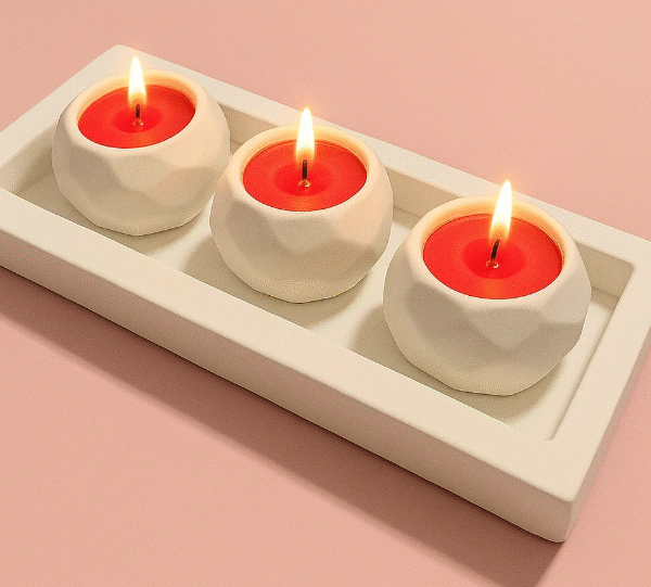 Tealight Mumluk Set - Kalıp