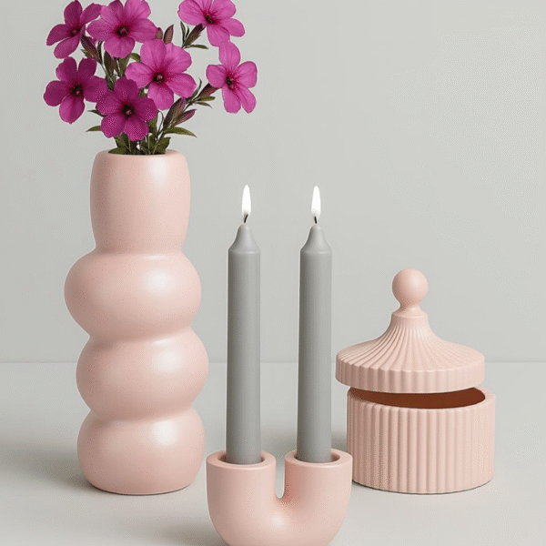 3 lü Vazo mumluk - Kalıp