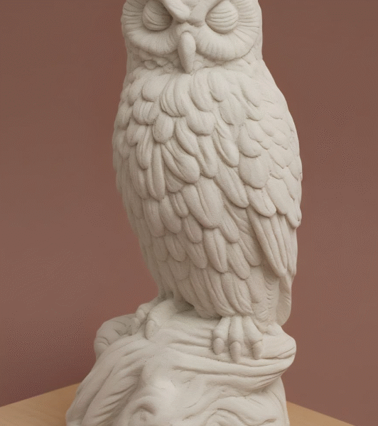 Ağaçta baykuş 20 cm - Kalıp