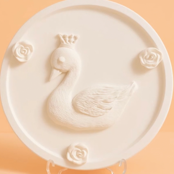 Kuğulu Tepsi Pano 25 Cm - Kalıp